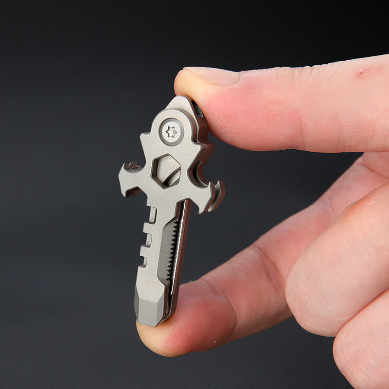 Cross Multi-functional Titanium Mini Folding Knife Keychain - image 7