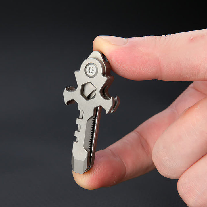 Cross Multi-functional Titanium Mini Folding Knife Keychain - image 7