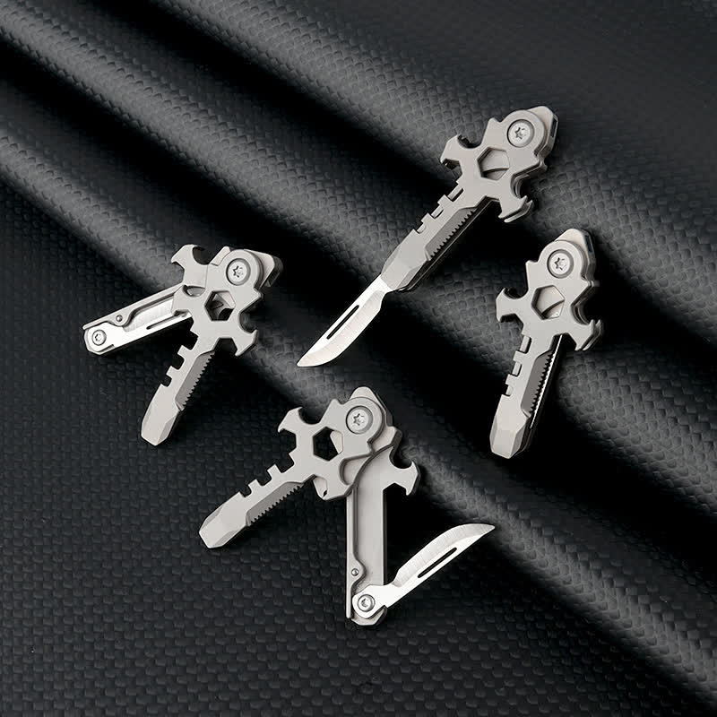 Cross Multi-functional Titanium Mini Folding Knife Keychain - image 1