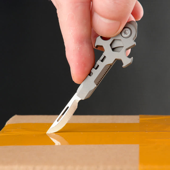 Cross Multi-functional Titanium Mini Folding Knife Keychain - image 4