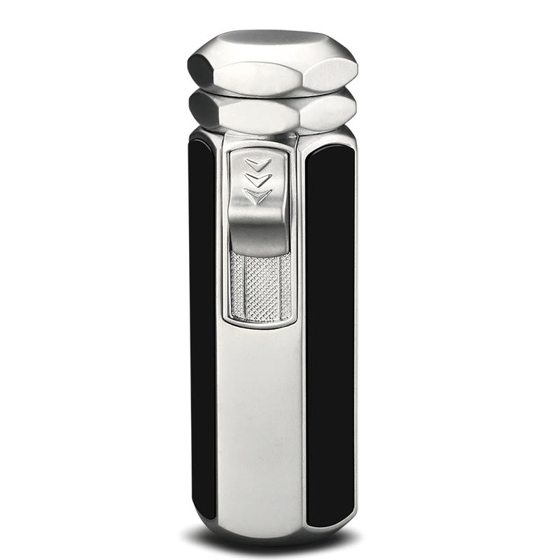 Quad Flame Lighter Refillable Butane Four Burner Lighter