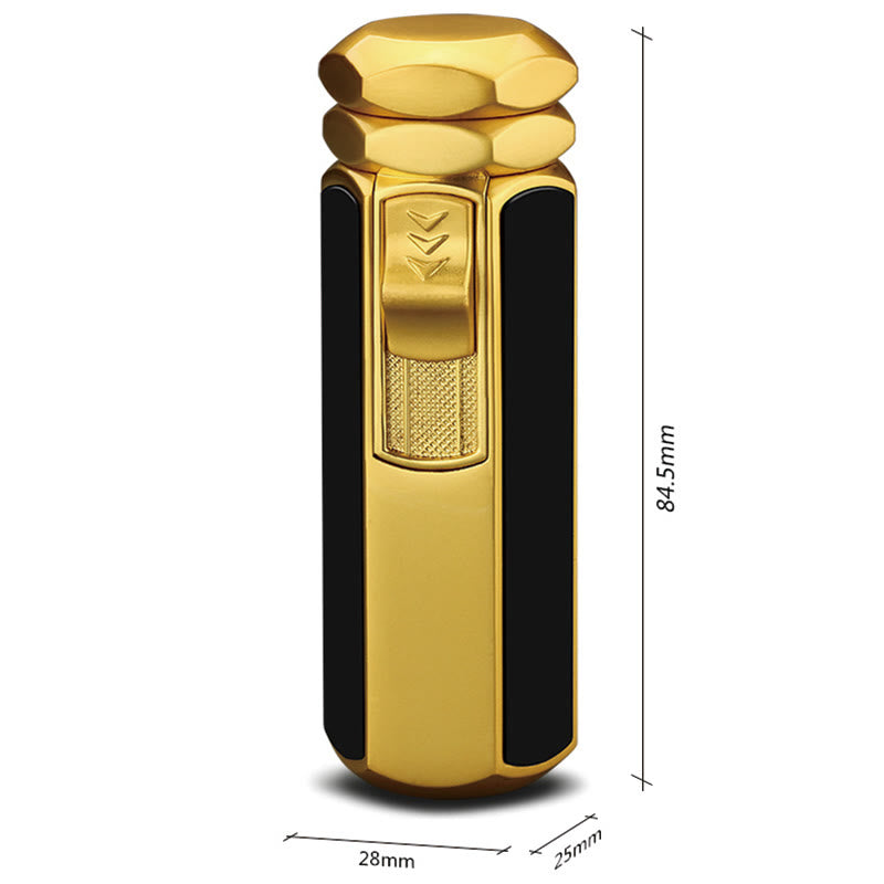 Quad Flame Lighter Refillable Butane Four Burner Lighter