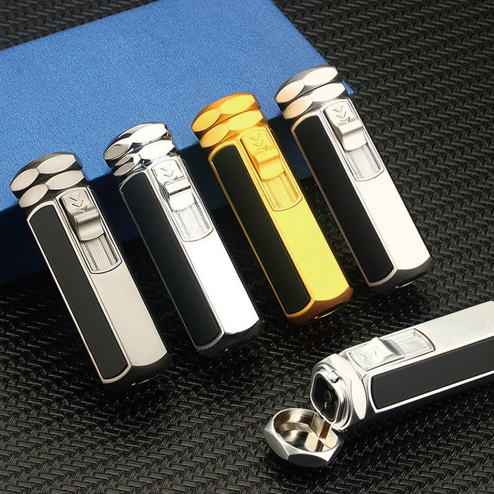Quad Flame Lighter Refillable Butane Four Burner Lighter - image 6