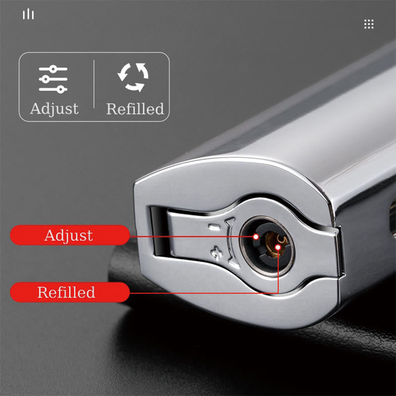 Windproof Triple Burner Lighter With Folding Cigar Cutter - image 9