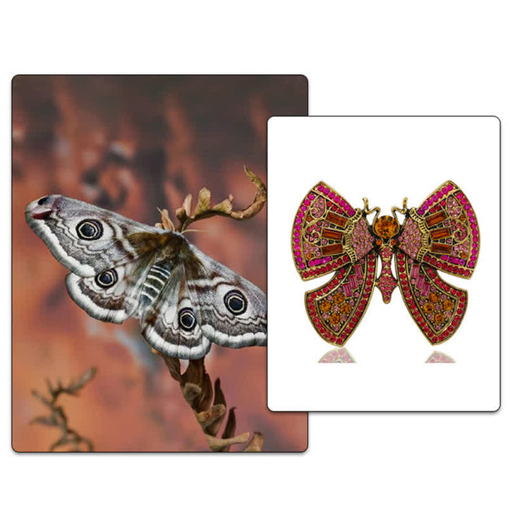 Women's Butterfly Art Decor Crystal Rhinestones Brooch - image 7