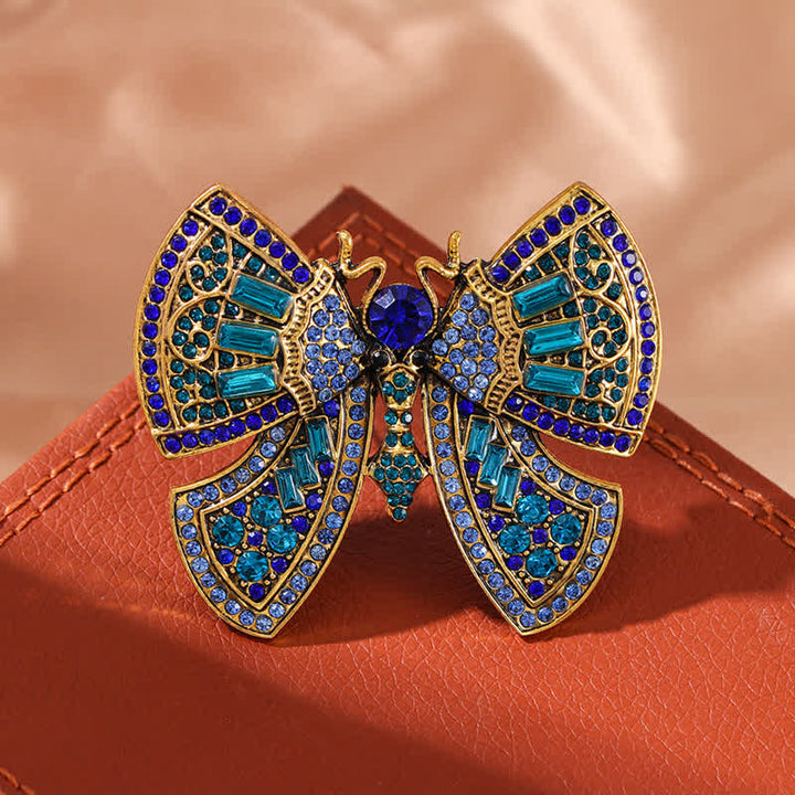 Women's Butterfly Art Decor Crystal Rhinestones Brooch - image 2