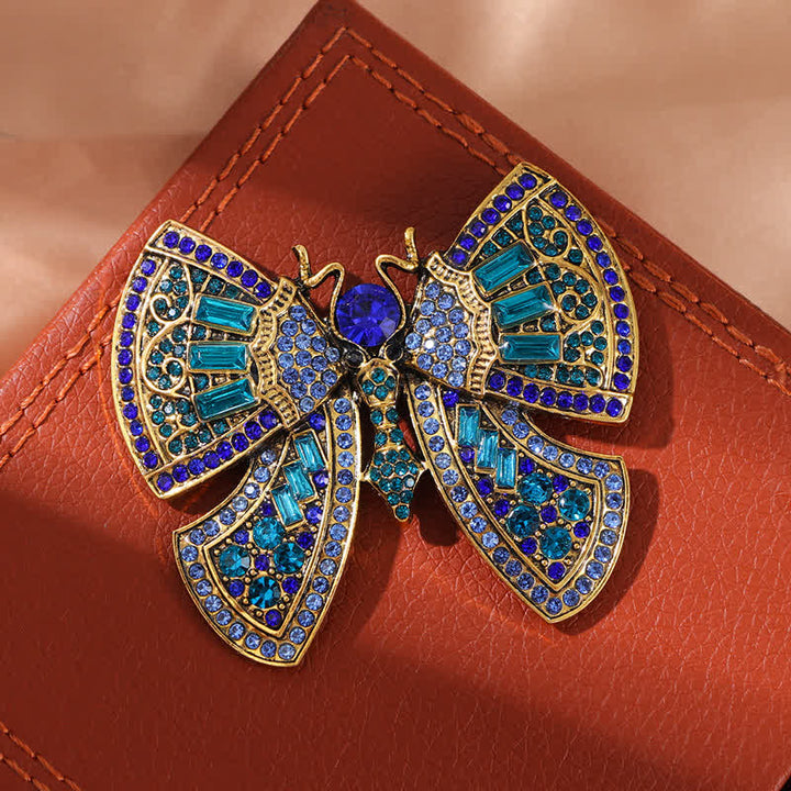 Women's Butterfly Art Decor Crystal Rhinestones Brooch - image 3
