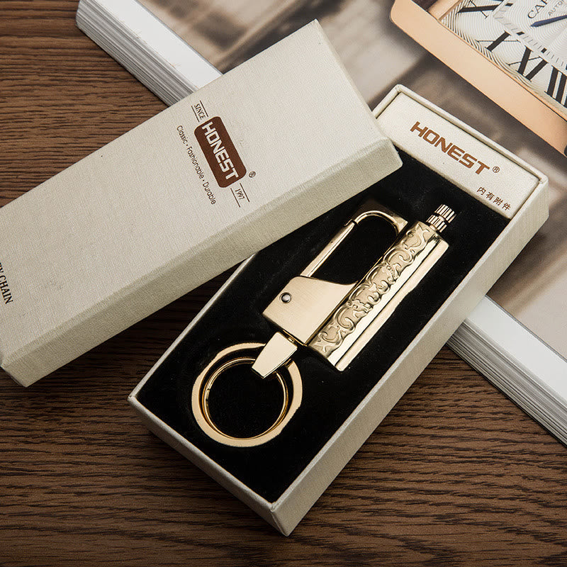 Portable Permanent Match Keychain Kerosene Lighter - image 2