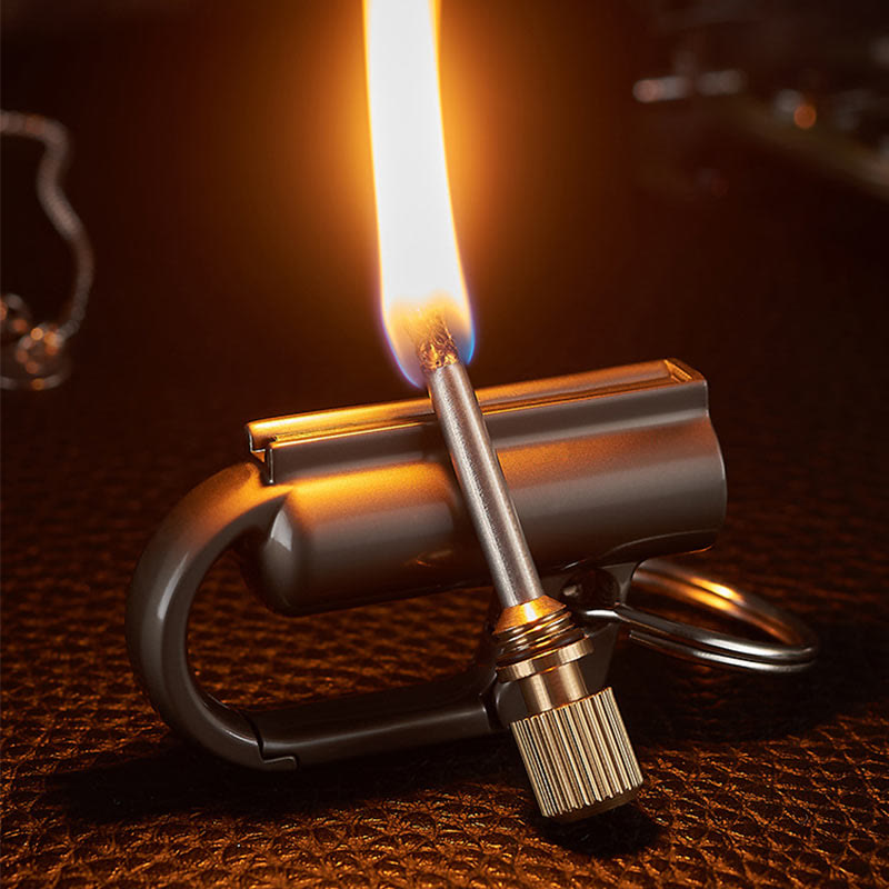 Windproof Portable Ten Thousand Matches Keychain Kerosene Lighter - image 3