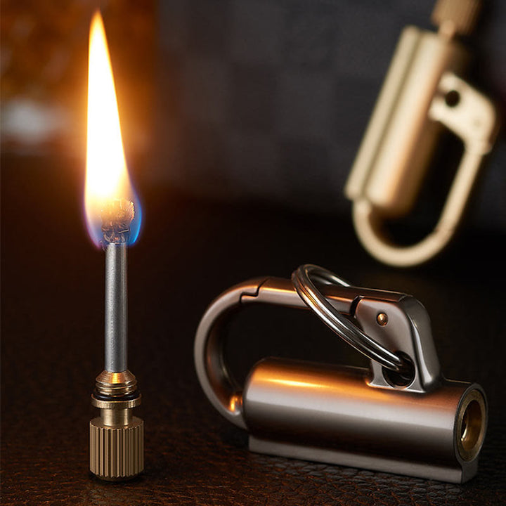 Windproof Portable Ten Thousand Matches Keychain Kerosene Lighter - image 0