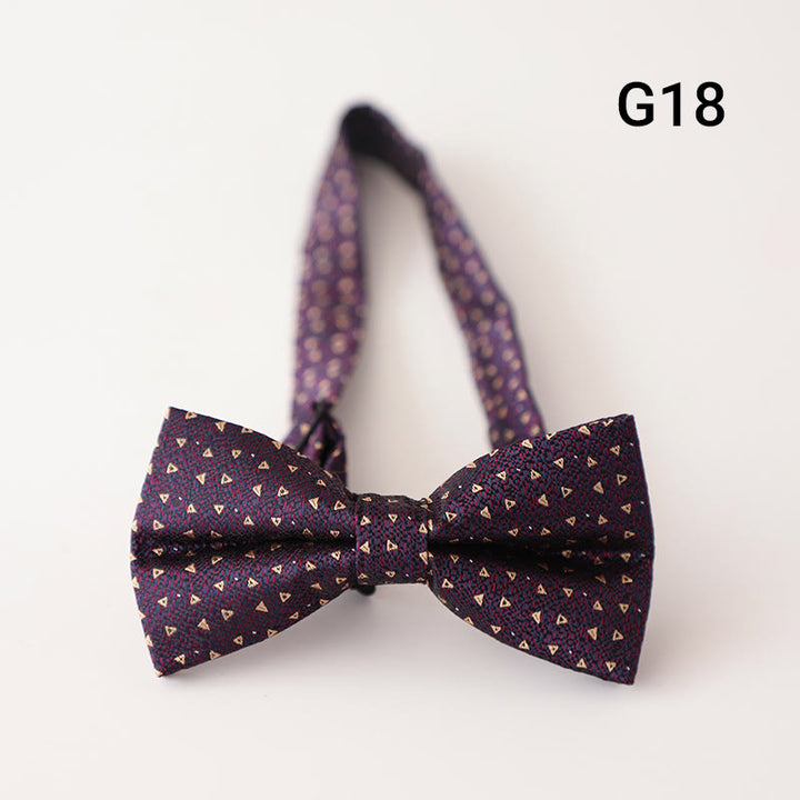 Retro Floral Printed Pre-tied Adjustable Strap Bow Tie - Style #18 - image 19