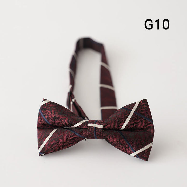 Retro Floral Printed Pre-tied Adjustable Strap Bow Tie - Style #10 - image 12