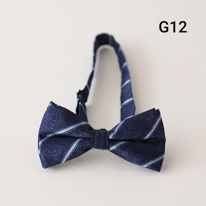 Retro Floral Printed Pre-tied Adjustable Strap Bow Tie - Style #12 - image 13