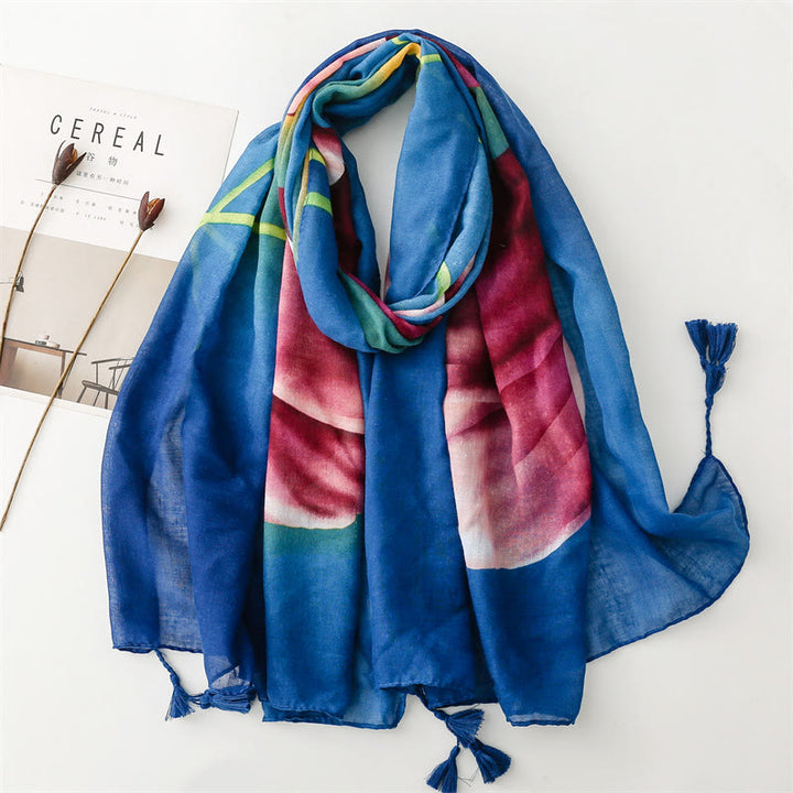 Women's Summer Beach Lightweight Shawl Thin Scarf