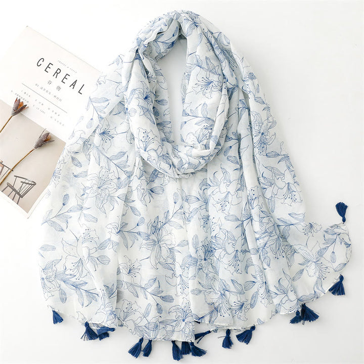 Women's Summer Beach Lightweight Shawl Thin Scarf