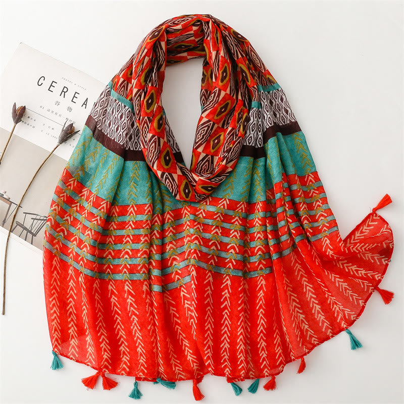 Women's Summer Beach Lightweight Shawl Thin Scarf