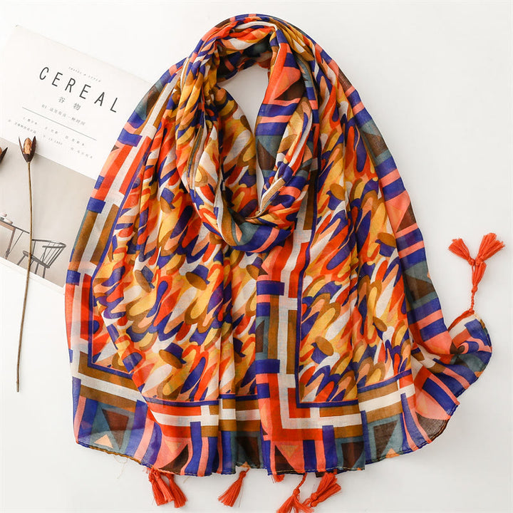 Women's Summer Beach Lightweight Shawl Thin Scarf