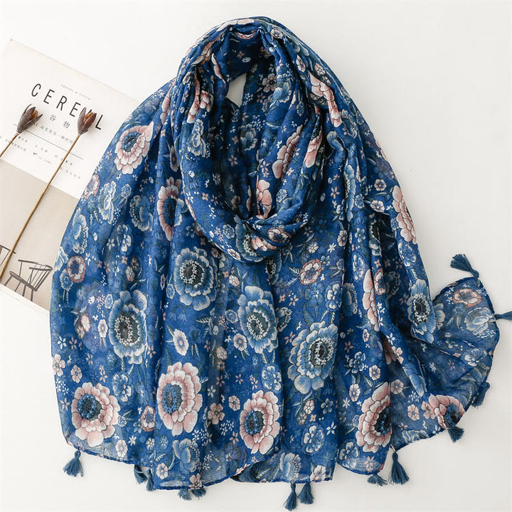 Women's Summer Beach Lightweight Shawl Thin Scarf