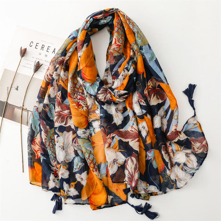 Women's Summer Beach Lightweight Shawl Thin Scarf