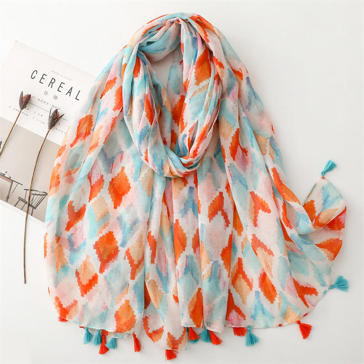 Women's Summer Beach Lightweight Shawl Thin Scarf