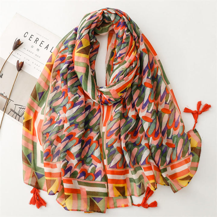 Women's Summer Beach Lightweight Shawl Thin Scarf