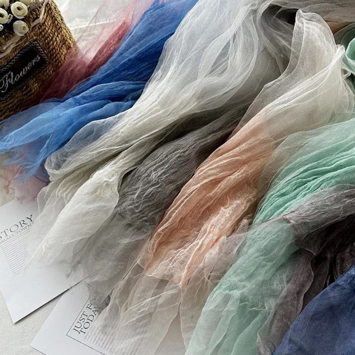 Women's Solid Color Lightweight Sunscreen Shawl Thin Scarf