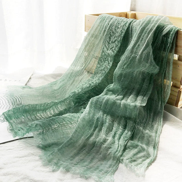 Women's Retro Solid Color Lightweight Shawl Thin Scarf - image 14