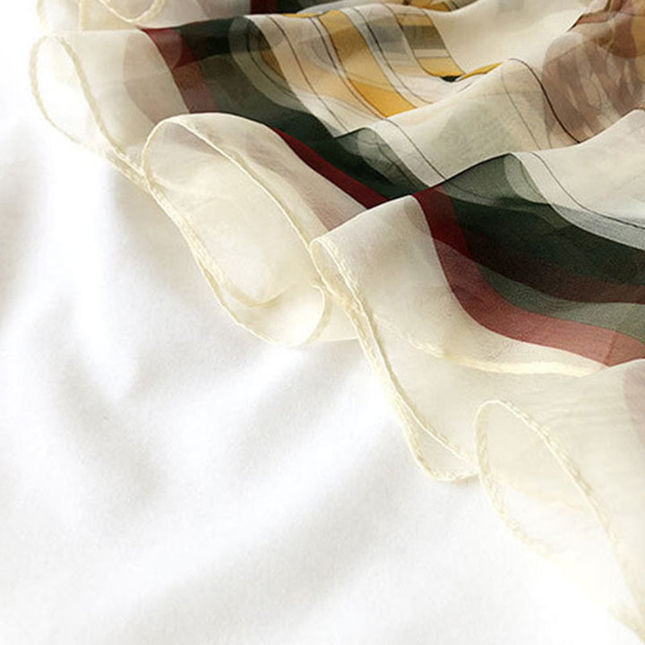 Women's Summer Beach Printed Lightweight Shawl Thin Scarf