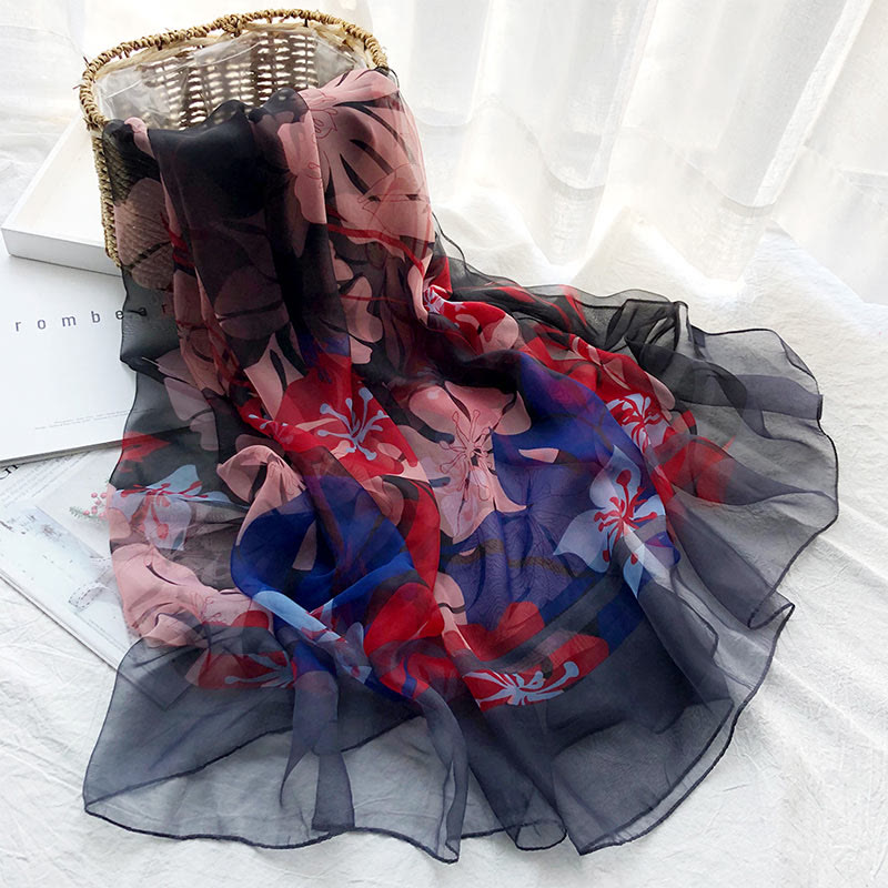 Women's Summer Beach Printed Lightweight Shawl Thin Scarf - Style #11 - image 13