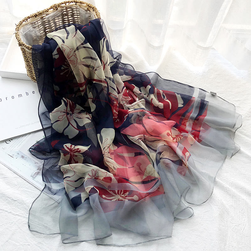 Women's Summer Beach Printed Lightweight Shawl Thin Scarf - Style #10 - image 12