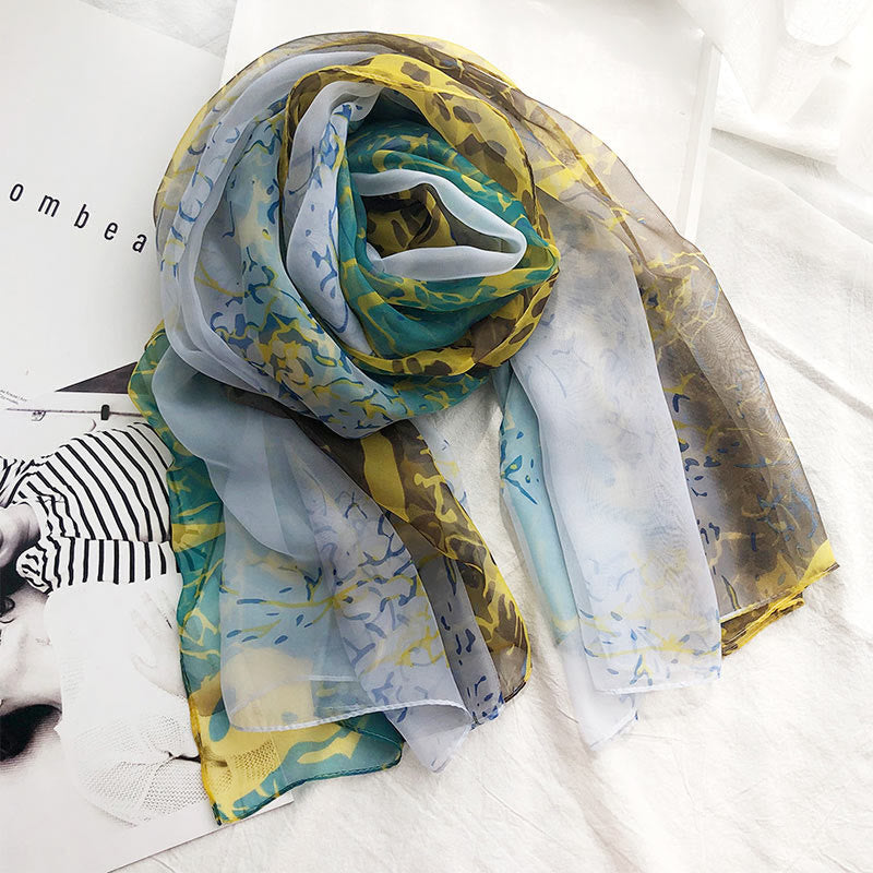 Women's Summer Beach Printed Lightweight Shawl Thin Scarf - Style #2 - image 4