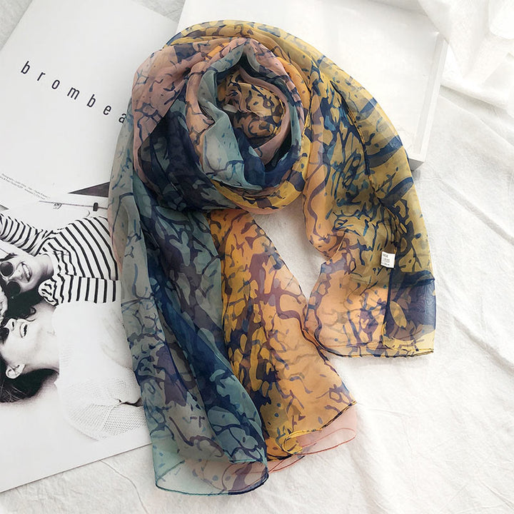 Women's Summer Beach Printed Lightweight Shawl Thin Scarf - Style #5 - image 7
