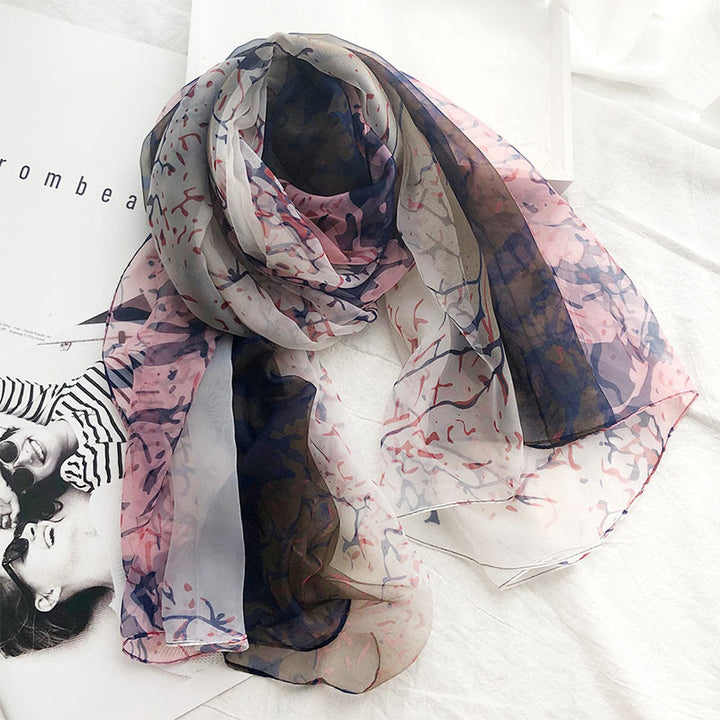 Women's Summer Beach Printed Lightweight Shawl Thin Scarf - Style #3 - image 5