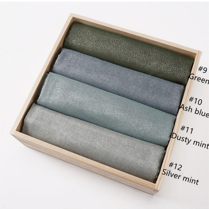 Women's Golden Glitter Lightweight Shawl Thin Scarf - image 5