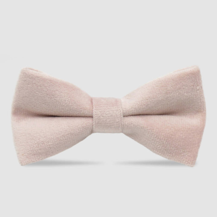 Men's Solid Color Formal Velvet Bow Tie - Pink - image 10