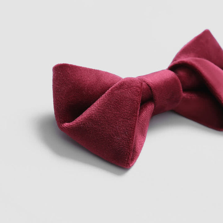 Men's Stylish Twist Velvet Bow Tie