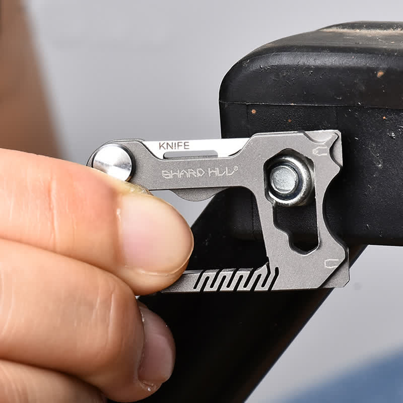6 In 1 Multifunctional Folding Mini Knife Keychain - image 10