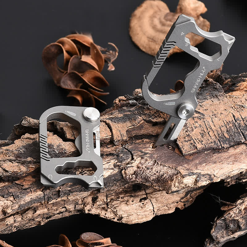 6 In 1 Multifunctional Folding Mini Knife Keychain - image 0
