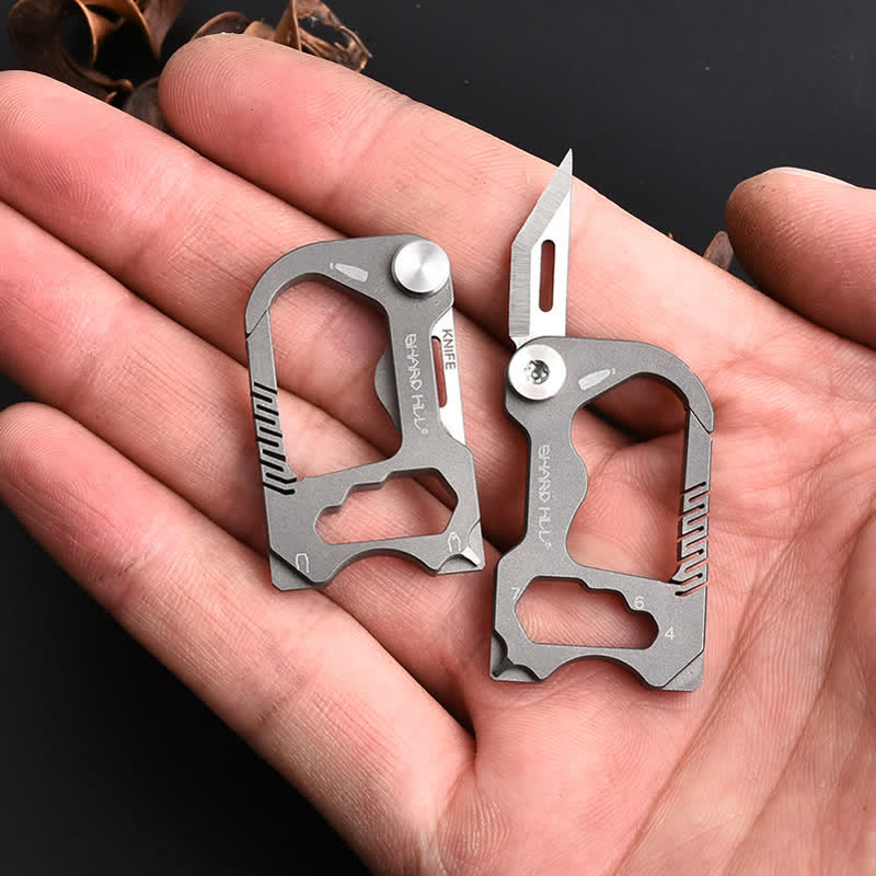6 In 1 Multifunctional Folding Mini Knife Keychain - image 5