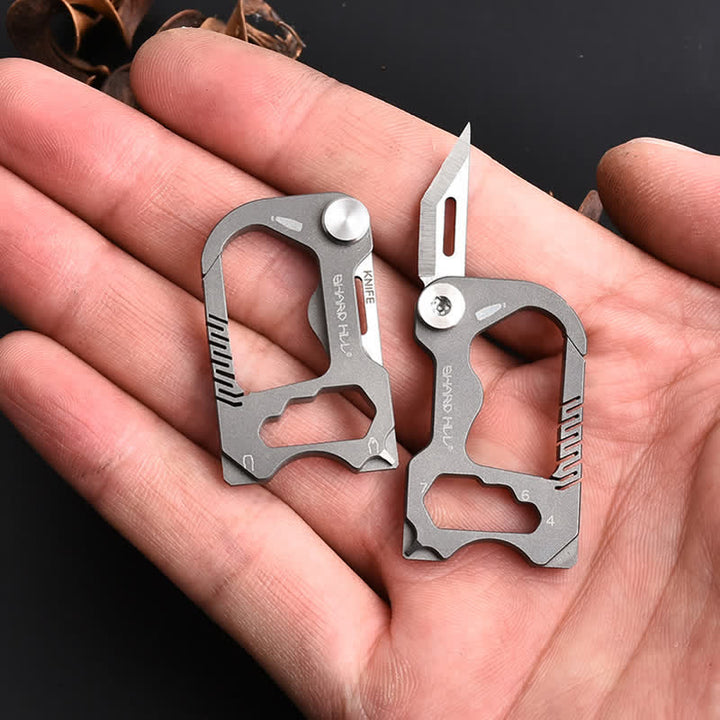 6 In 1 Multifunctional Folding Mini Knife Keychain - image 5
