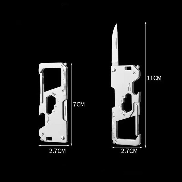 6 In 1 EDC Outdoor Portable Tool Folding Mini Knife Keychain - image 4