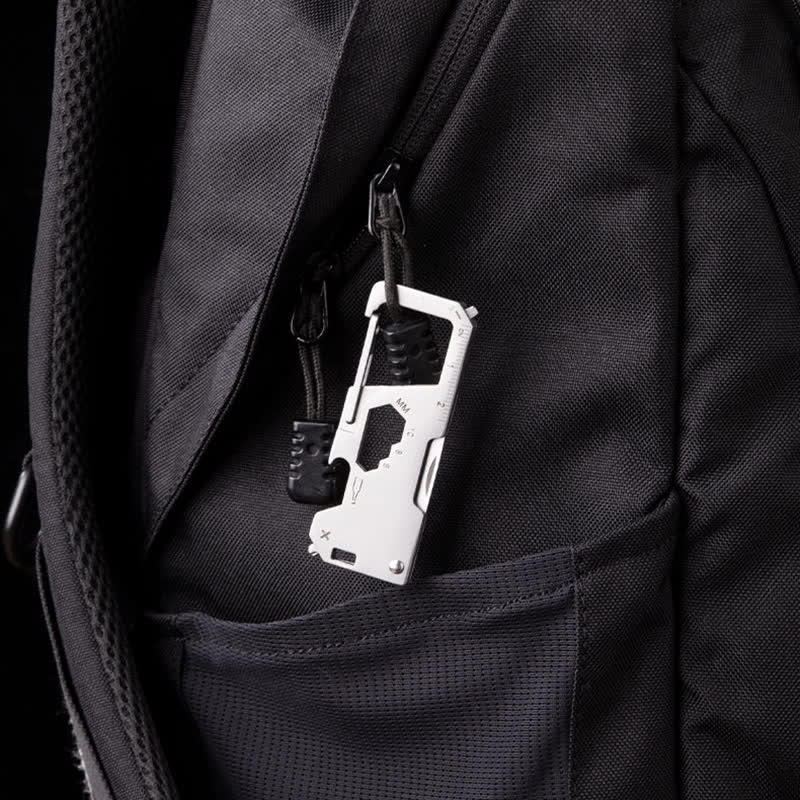 6 In 1 EDC Outdoor Portable Tool Folding Mini Knife Keychain - image 1