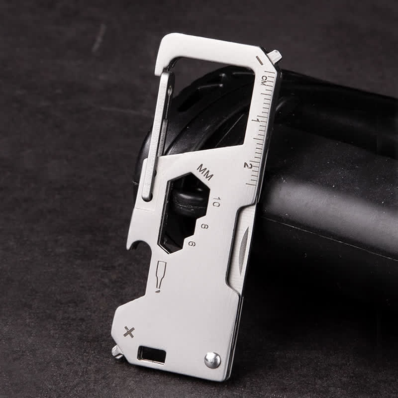 6 In 1 EDC Outdoor Portable Tool Folding Mini Knife Keychain - image 7