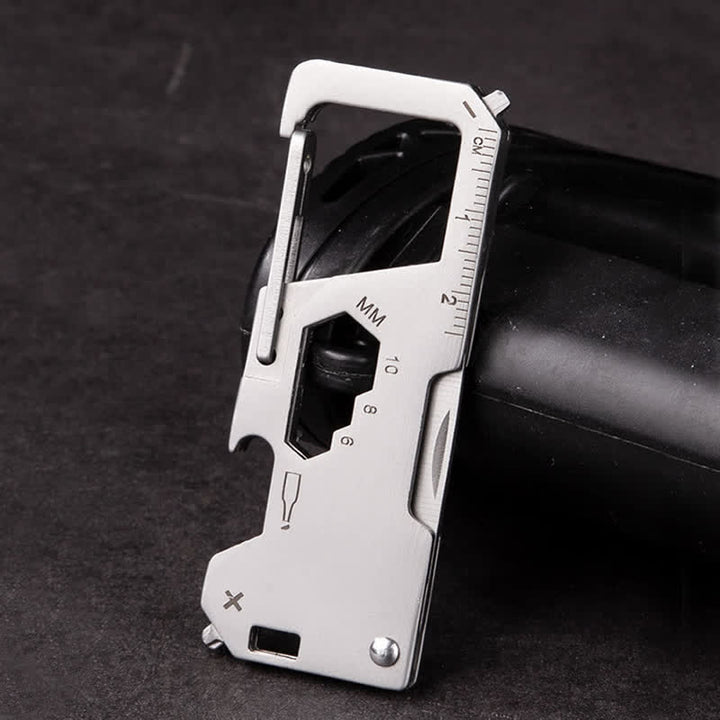 6 In 1 EDC Outdoor Portable Tool Folding Mini Knife Keychain - image 7