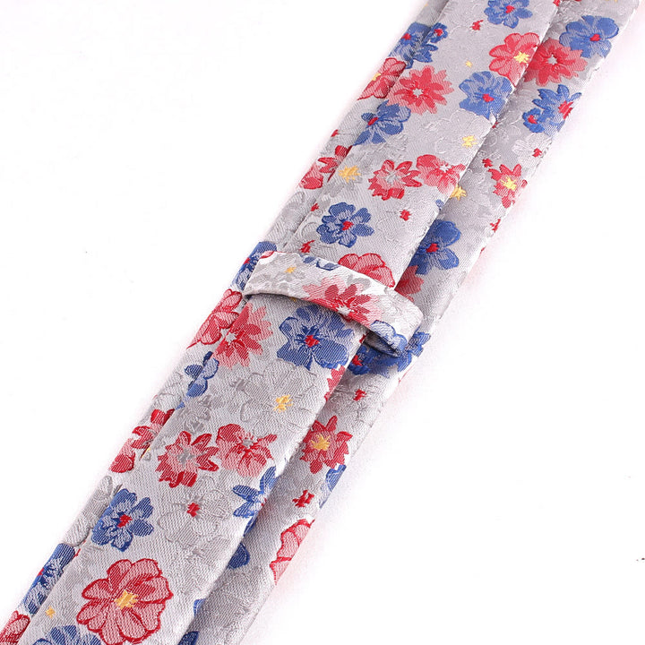 Men's Colorful Flowers Gentle Polyester Necktie - image 3