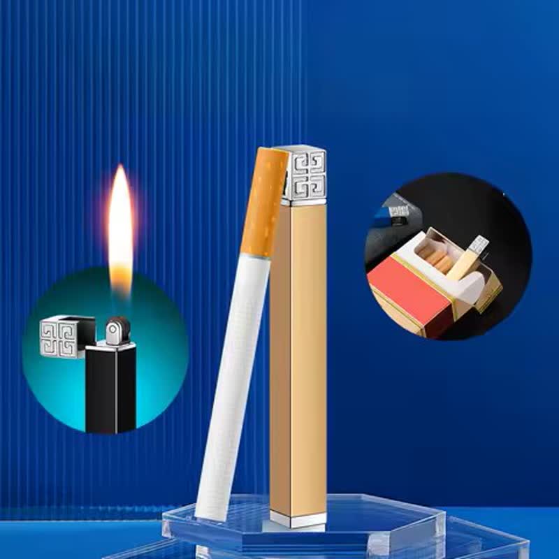 Creative Mini Metal Cigarette-Shaped Butane Lighter - image 2