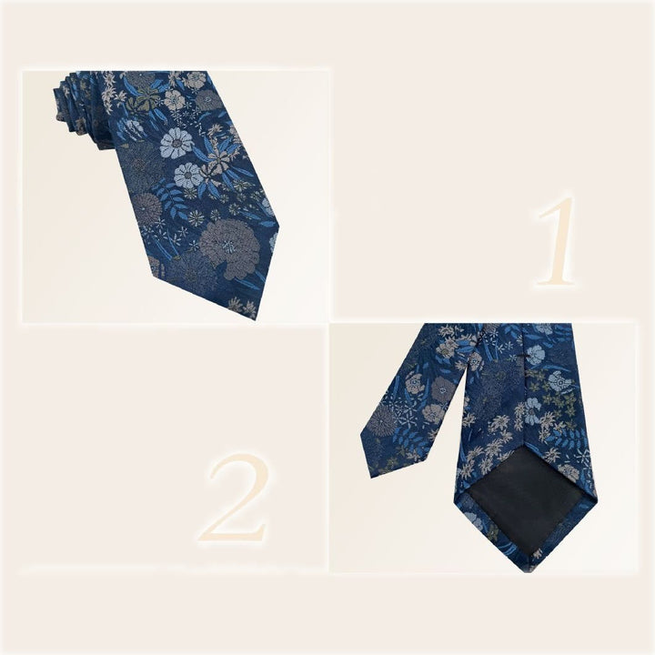Men's Holiday Style Floral Polyester Necktie - image 7