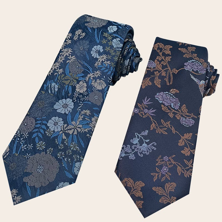 Men's Holiday Style Floral Polyester Necktie - image 3