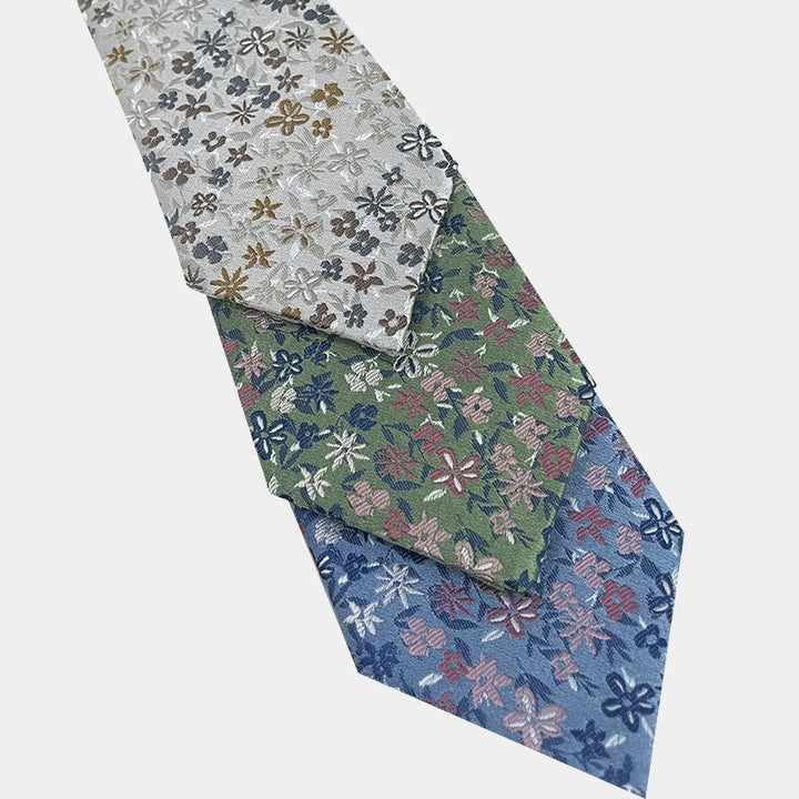 Men's Floral Flowers Spring Polyester Necktie - image 7