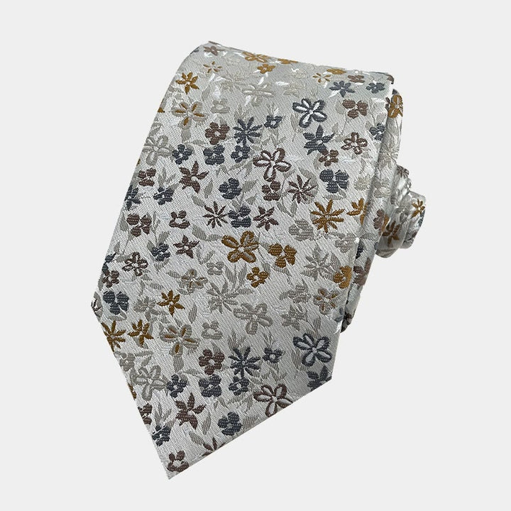 Men's Floral Flowers Spring Polyester Necktie - Light Green - image 1